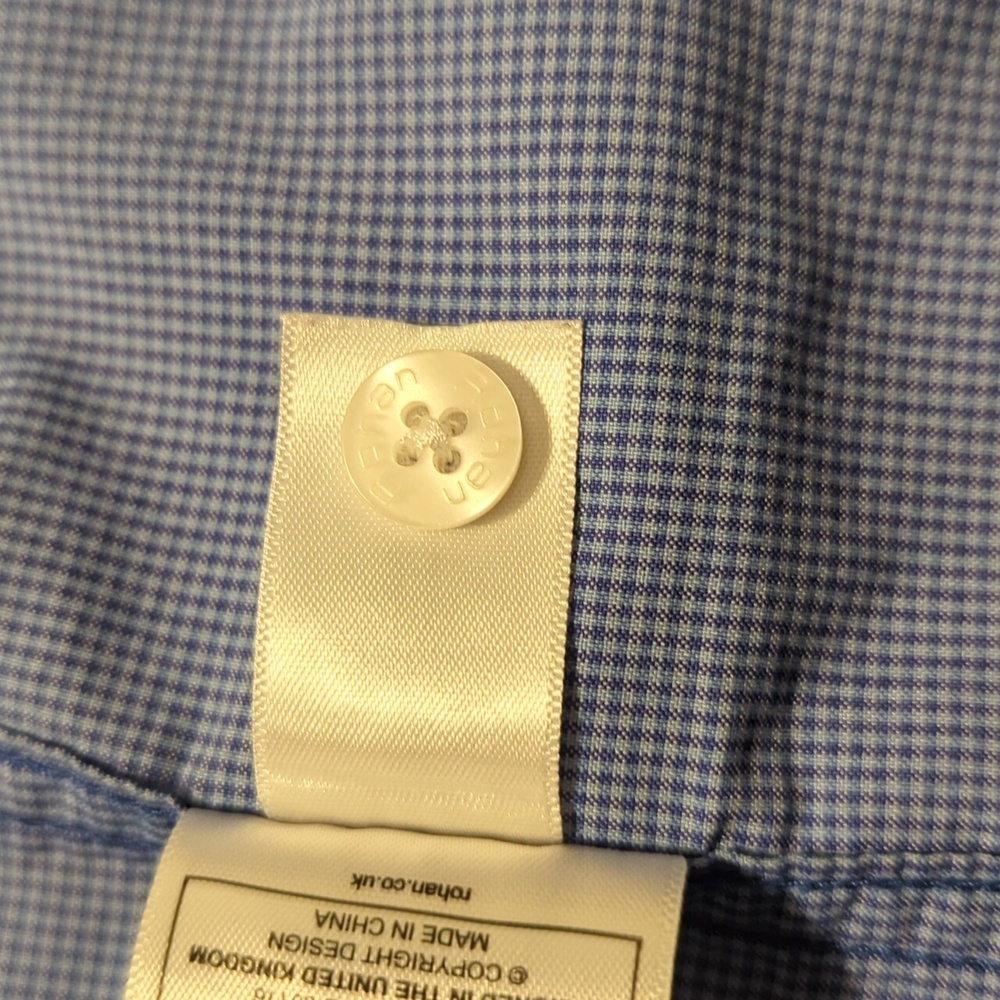 Medium Blue Rohan Button Up Travel Short Sleeved Performance Shirt - Picture 5 of 6